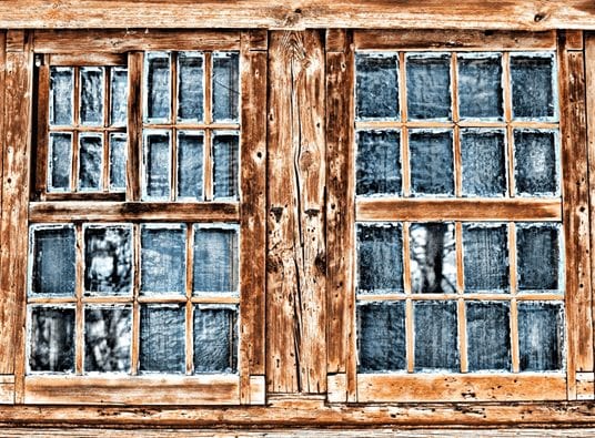 old wood windows