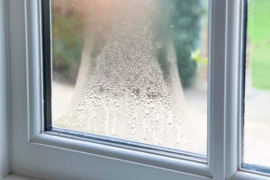 window condensation between glass panes