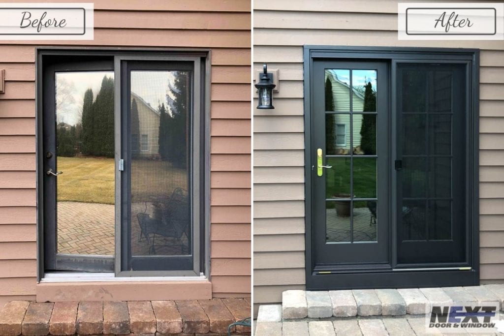 door remodeling before and after