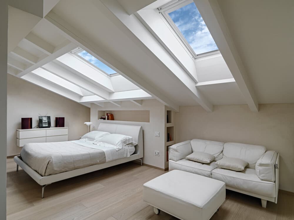 Bedroom skylight windows