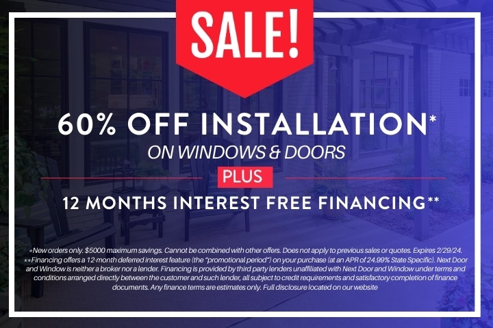 60% Off Installation on Windows and Doors