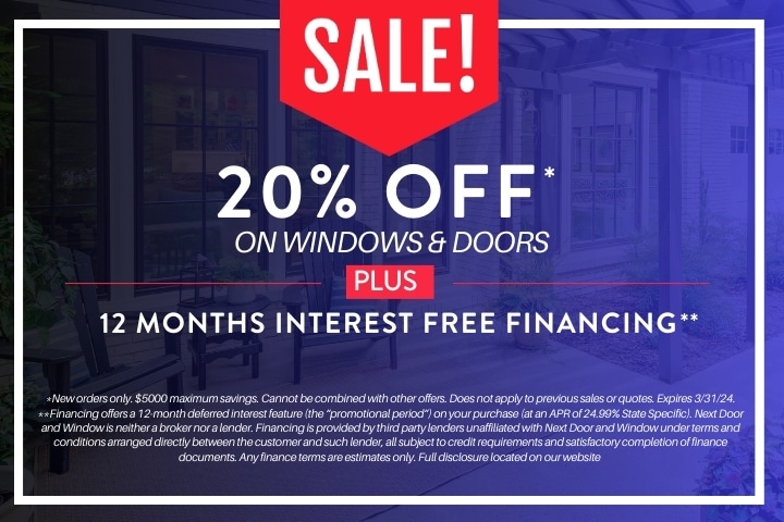 20% Off on Windows & Doors