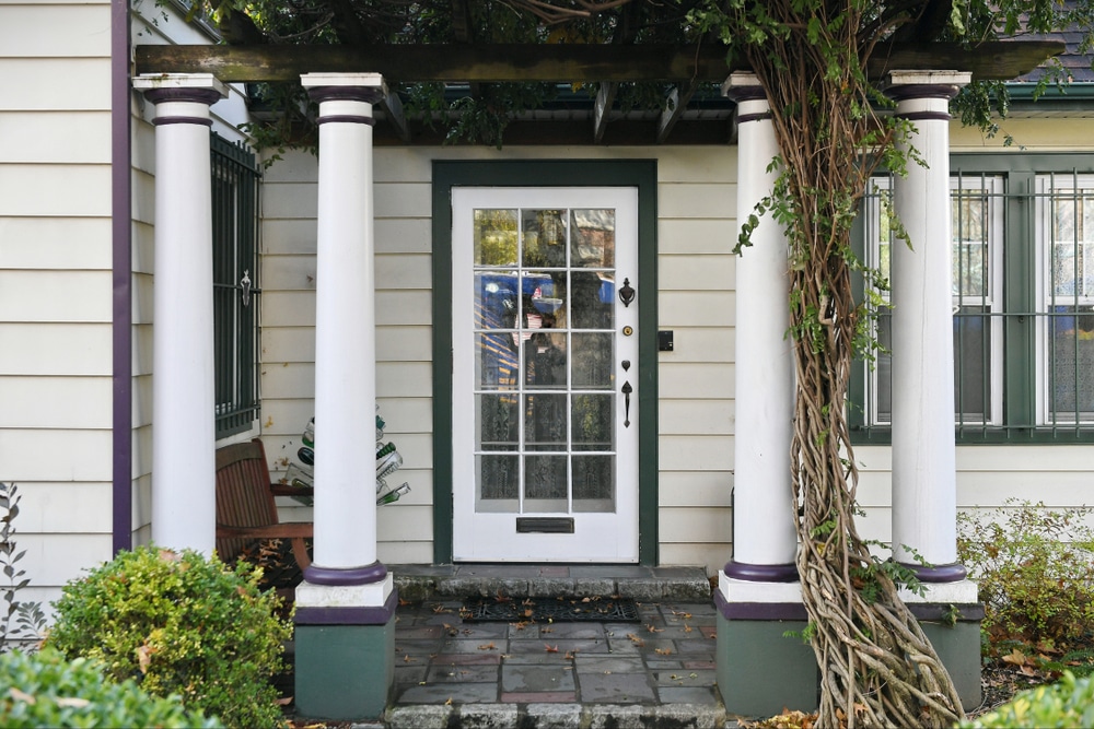Farmhouse style front door