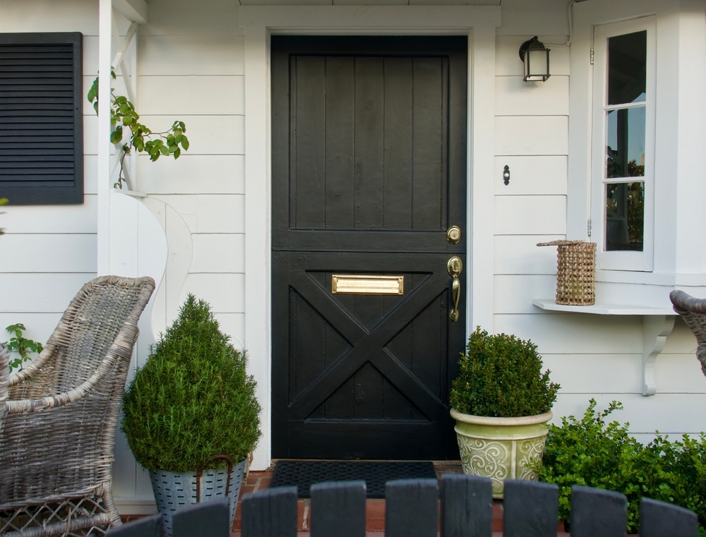Black dutch style front door