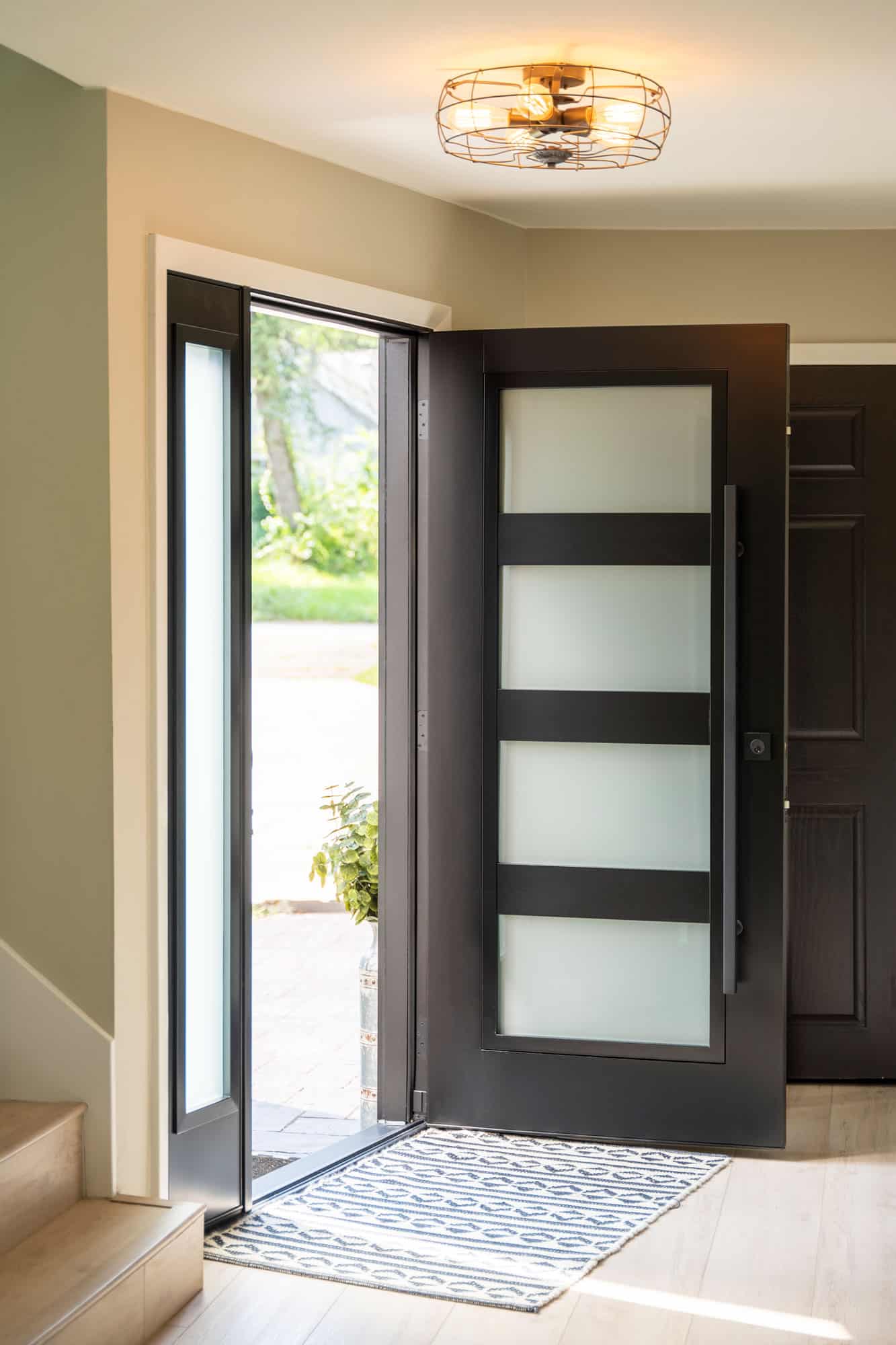 Modern fiberglass Provia front door