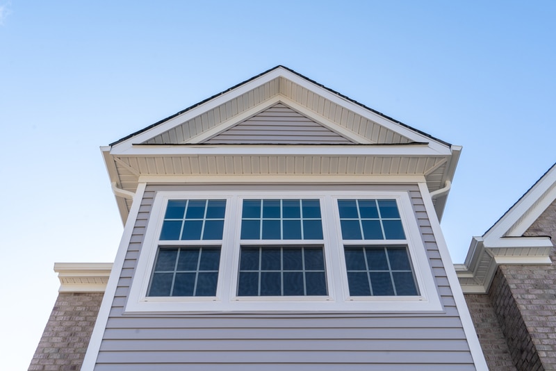six-over-six colonial windows