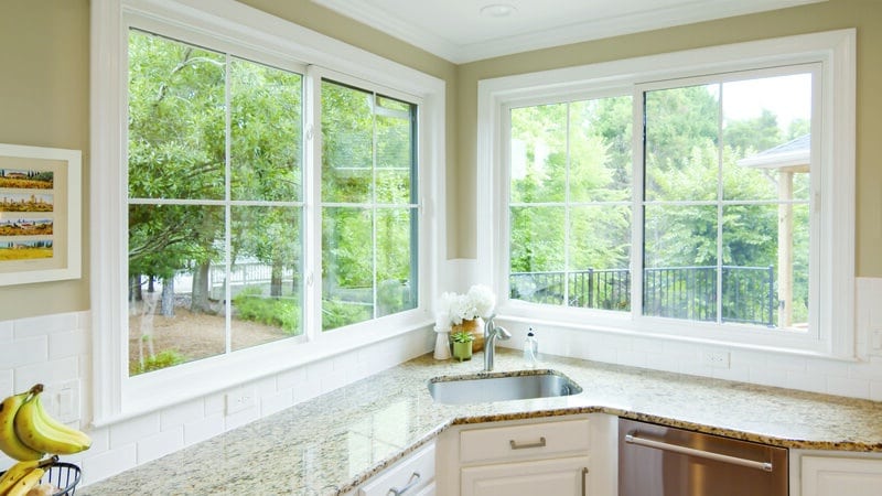 Modern farmhouse sliding windows