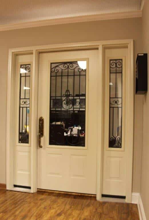 Provia Model TS440 with Model TS140 sidelight Barcelona glass exterior