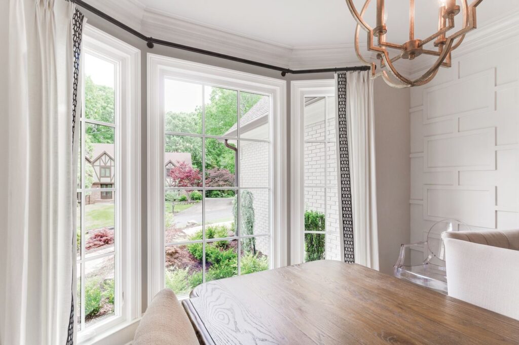 Tudor style bay window interior