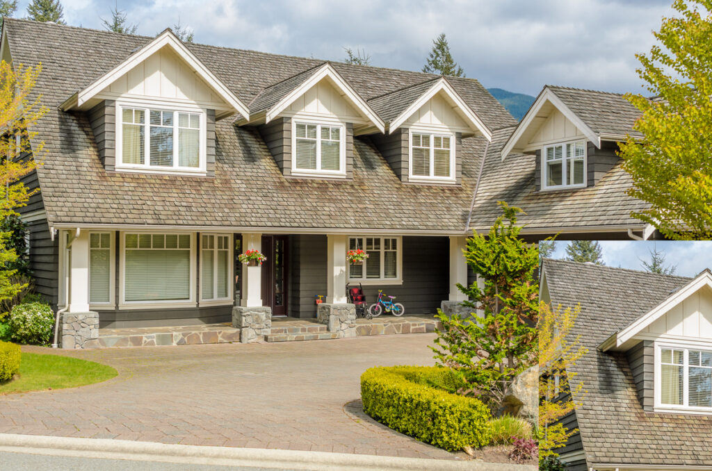 Well-maintained home exterior with clean windows ready for sale