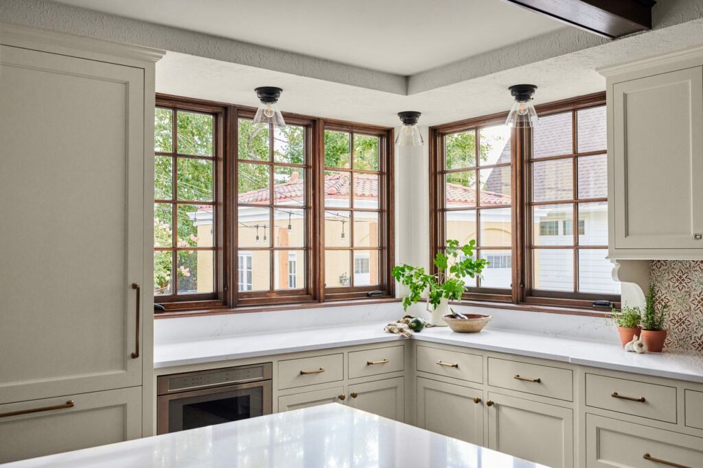 Tudor style casement windows