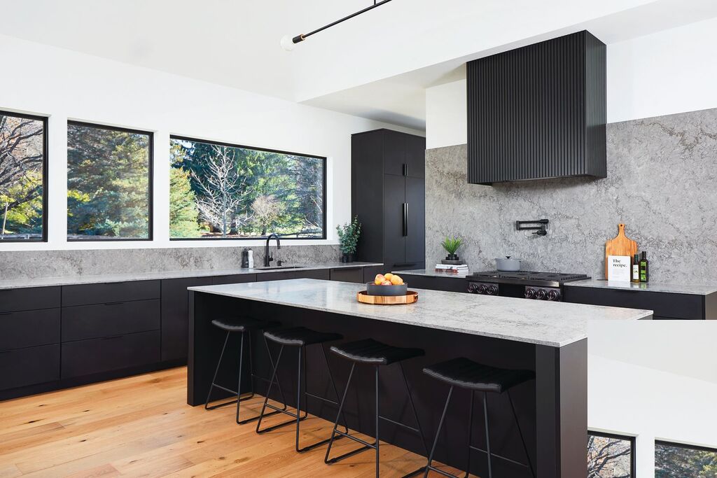 Kitchen picture windows