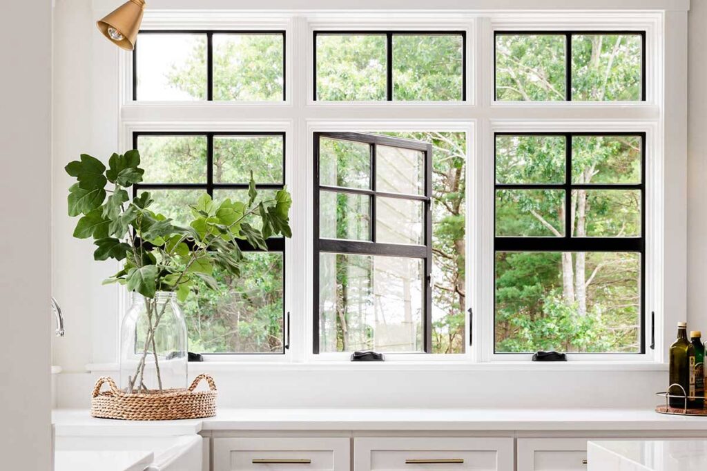 Modern casement windows